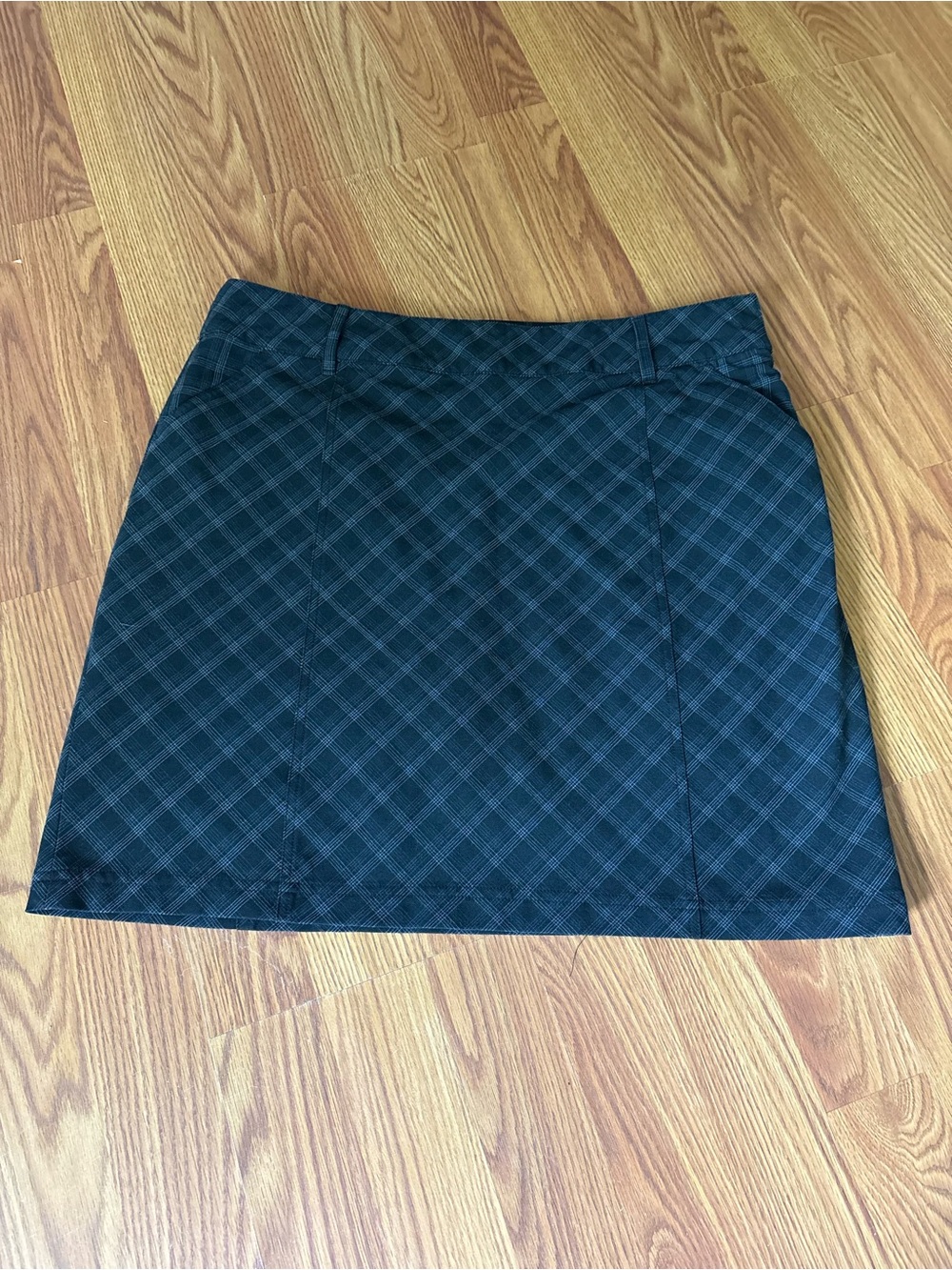 Black Plaid Mini Skirt